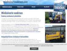 Tablet Screenshot of minikaivurivuokraus.com